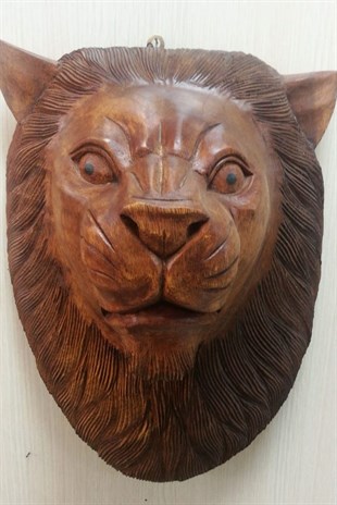 Aslan Kafası Maske Duvar Süsü (Model 2) (33 cm) - Miamantra