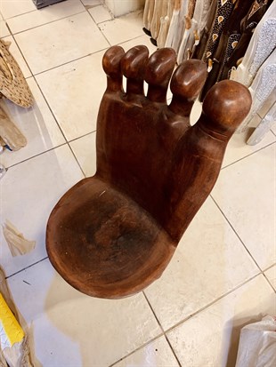 Ayak Şeklinde Ahşap Sandalye (90 cm)