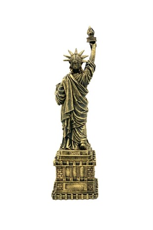 Dekoratif Özgürlük Heykeli Biblo (33 cm) Bronz  - Miamantra