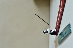 Eğlenceli Hayvan Figürlü El Yapımı Tütsülük ve Tütsü Seti (30 cm) Panda - Miamantra