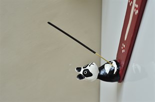 Eğlenceli Hayvan Figürlü El Yapımı Tütsülük ve Tütsü Seti (30 cm) Panda - Miamantra
