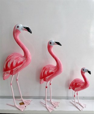 Flamingo Seti (3lü, 38 cm, 30 cm, 20 cm)