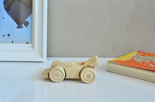 Montessori Boyanabilir Ahşap Araba Çocuk Oyuncağı / Montessori Oyuncak